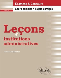 Leçons d'Institutions administratives - 2e édition (eBook, PDF) - Delamarre