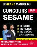Le Grand Manuel du concours SESAME 2022 (Programme officiel : écrits + oraux) (eBook, PDF) Le Grand Manuel du concours SESAME 2022 (Programme officiel : écrits + oraux) (eBook, PDF)