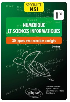 Cover Spécialité NSI (Numérique et sciences informatiques) : 30 leçons avec exercices corrigés - Première (eBook, PDF)