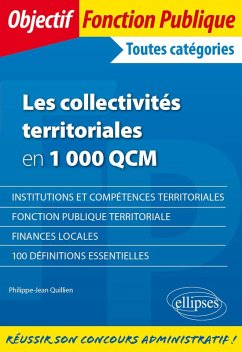 Les collectivités territoriales en 1 000 QCM - Toutes catégories (eBook, PDF) - Quillien