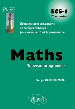 Mathématiques ECS-1 2e semestre (eBook, PDF) - Berthomme