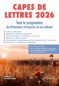 CAPES de Lettres 2026 - Tout le programme de littérature française en un volume (eBook, ePUB) - Gouvard, Jean-Michel; Corbellari, Alain; Eichel-Lojkine, Patricia; Malela, Buata; Nouvel, Clara; Portal, Henri; Tourrette, Eric CAPES de Lettres 2026 - Tout le programme de littérature française en un volume (eBook, ePUB) - Gouvard, Jean-Michel; Corbellari, Alain; Eichel-Lojkine, Patricia; Malela, Buata; Nouvel, Clara; Portal, Henri; Tourrette, Eric