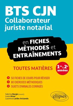 BTS CJN en fiches, méthodes et entraînements (eBook, PDF) - Bargis, Sabrina; Alran, Louis; Laribe-Avizanda, Laurence