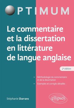 Cover Le commentaire et la dissertation en littérature de langue anglaise (eBook, PDF)