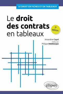 Le droit des contrats en tableaux (eBook, PDF) - Cayol, Amandine