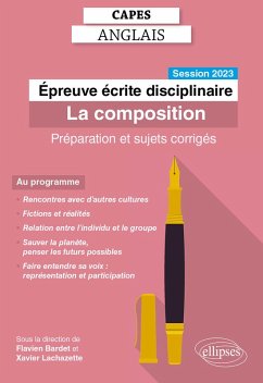 Cover CAPES Anglais - Epreuve écrite disciplinaire - La composition - Session 2023 (eBook, ePUB)