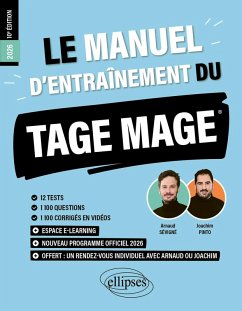 Le Manuel d'Entraînement du TAGE MAGE (eBook, PDF) - Pinto, Joachim; Sévigné, Arnaud