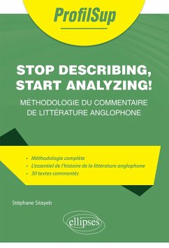 Cover Stop describing, start analyzing ! (eBook, ePUB)