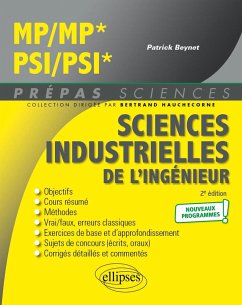 Cover Sciences industrielles de l'ingénieur MP/MP* - PSI/PSI* - Programme 2022 (eBook, PDF)