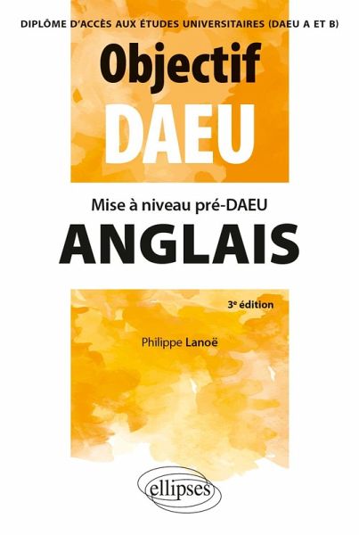 Mise à niveau Pré-DAEU Anglais (DAEU A et B) (eBook, PDF)