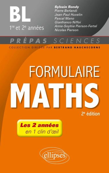Formulaire Mathématiques - BL 1re et 2e années - 2e édition (eBook, PDF)
