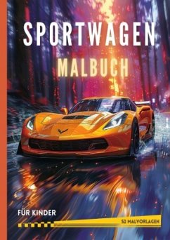 Sportwagen Malbuch für Kinder