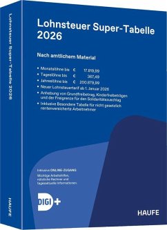 Cover Lohnsteuer-Supertabelle 2026 inkl. Onlinezugang