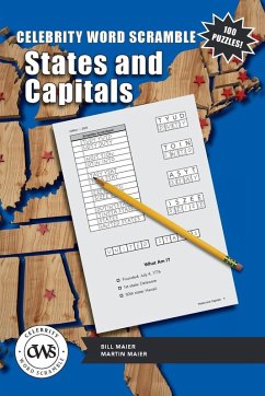 Cover Celebrity Word Scramble States and Capitals