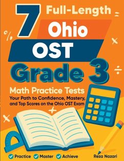 Cover 7 Full-Length Ohio OST Grade 3 Math Practice Tests