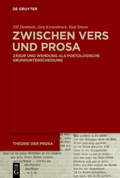 Cover Zwischen Vers und Prosa