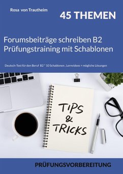 Cover Forumsbeiträge schreiben B2 Prüfungstraining mit Schablonen