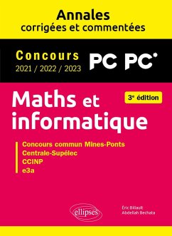 Cover Maths et informatique. PC-PC*. Annales corrigées et commentées. Concours 2021/2022/2023 (eBook, PDF)