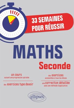 Cover 33 semaines pour réussir les Maths en Seconde (eBook, PDF)