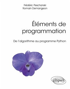 Cover Éléments de programmation - De l'algorithme au programme Python (eBook, PDF)