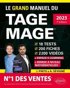 Cover Le Grand Manuel du TAGE MAGE - N°1 DES VENTES - 18 tests blancs + 200 fiches de cours + 2200 vidéos - Édition 2023 (eBook, PDF)