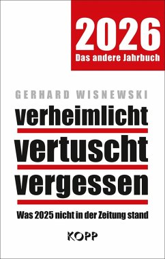 verheimlicht - vertuscht - vergessen 2026 (eBook, ePUB) - Wisnewski, Gerhard