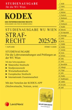 Cover KODEX Strafrecht für die WU 2025/26 - inkl. App