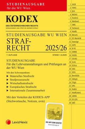 KODEX Strafrecht für die WU 2025/26 - inkl. App KODEX Strafrecht für die WU 2025/26 - inkl. App