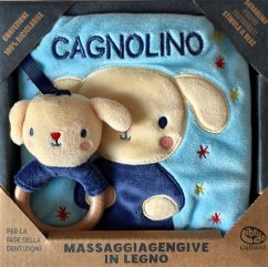 Cover Cagnolino. Libri di stoffa con massaggiagengive in legno