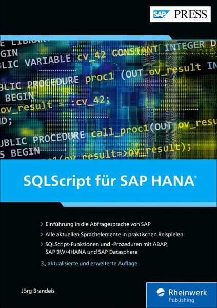 SQLScript für SAP HANA (eBook, PDF)