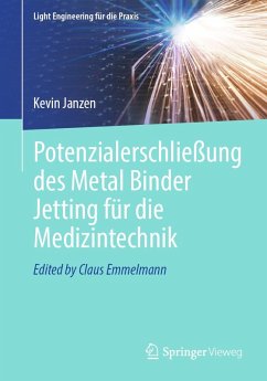 Cover Potenzialerschließung des Metal Binder Jetting für die Medizintechnik (eBook, PDF)