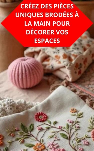 Créez Des Pièces Uniques Brodées À La Main Pour Décorer Vos Espaces (eBook, ePUB) Créez Des Pièces Uniques Brodées À La Main Pour Décorer Vos Espaces (eBook, ePUB)