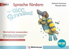 Cover Sprache fördern mit Rico Schnabel - Heft 3: Wortschatz anwenden - für BOOKii®