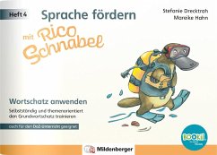 Cover Sprache fördern mit Rico Schnabel - Heft 4: Wortschatz anwenden - für BOOKii®