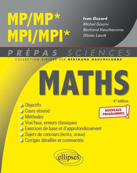 Mathématiques MP/MP* - MPI/MPI* - Programme 2022 (eBook, PDF)