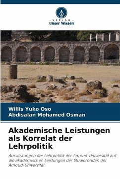 Cover Akademische Leistungen als Korrelat der Lehrpolitik