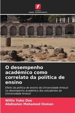 Cover O desempenho académico como correlato da política de ensino