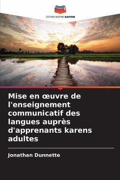 Cover Mise en ¿uvre de l'enseignement communicatif des langues auprès d'apprenants karens adultes