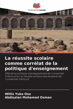 Cover La réussite scolaire comme corrélat de la politique d'enseignement