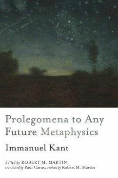 Prolegomena to Any Future Metaphysics - Kant, Immanuel