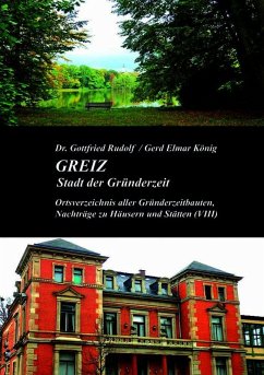 Cover GREIZ - Stadt der Gründerzeit (Band VIII)