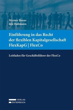 Cover Einführung in das Recht der flexiblen Kapitalgesellschaft FlexKapG   FlexCo