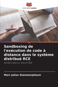 Cover Sandboxing de l'exécution de code à distance dans le système distribué RCE