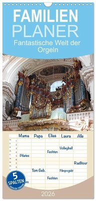 Cover Familienplaner 2026 - Fantastische Welt der Orgeln mit 5 Spalten (Wandkalender, 21 x 45 cm) CALVENDO