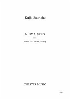 Cover New Gates for flute, viola and harp score (1996)