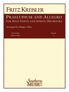 Cover Fritz Kreisler Praeludium And Allegro Streichorchester Partitur + Stimmen