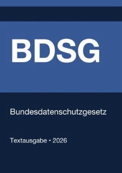 Cover BDSG - Bundesdatenschutzgesetz (Deutschland) 2026