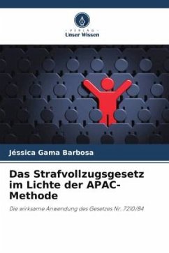 Cover Das Strafvollzugsgesetz im Lichte der APAC-Methode