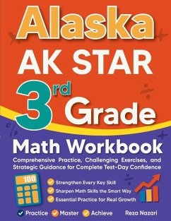 Cover Alaska AK STAR 3rd Grade Math Workbook