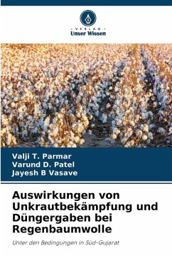 Auswirkungen von Unkrautbekämpfung und Düngergaben bei Regenbaumwolle - Parmar, Valji T.;Patel, Varund D.;Vasave, Jayesh B